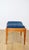 1970s Art Deco Stool Seat in Navy Blue Structural Fabric, 1970s For Sale - Image 5 of 8