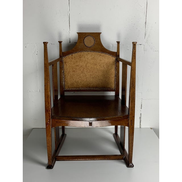 Arts and Crafts William Birch Chair by Eg Punnett for Liberty & Co., 1900s For Sale - Image 18 of 18