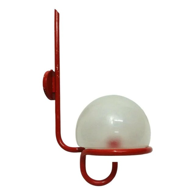 pair of wall lamps production Arteluce, "145" model catalog Arteluce on Sergio Asti design, late 60 made of aluminum...