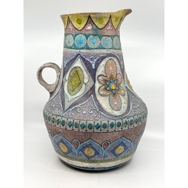 Vintage Lava Volcanic Glaze Italian Pottery For Sale - Image 10 of 12