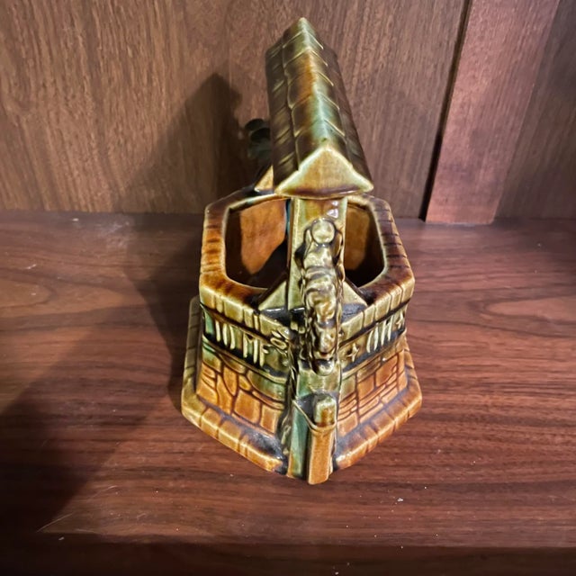 Vintage McCoy Wishing Well Planter For Sale - Image 4 of 8