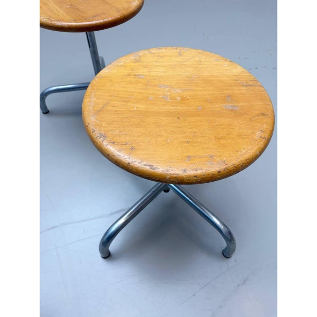 Industrial Vintage Industrial Swivel Stool, 1980s For Sale - Image 3 of 15