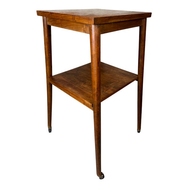 Vintage Side Table on Wheels, 1960s For Sale