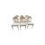 Traditional Late 20th Century Lime Wash Lotus Floral Carved Dining Set in the Manner of Phyllis Morris For Sale - Image 3 of 11