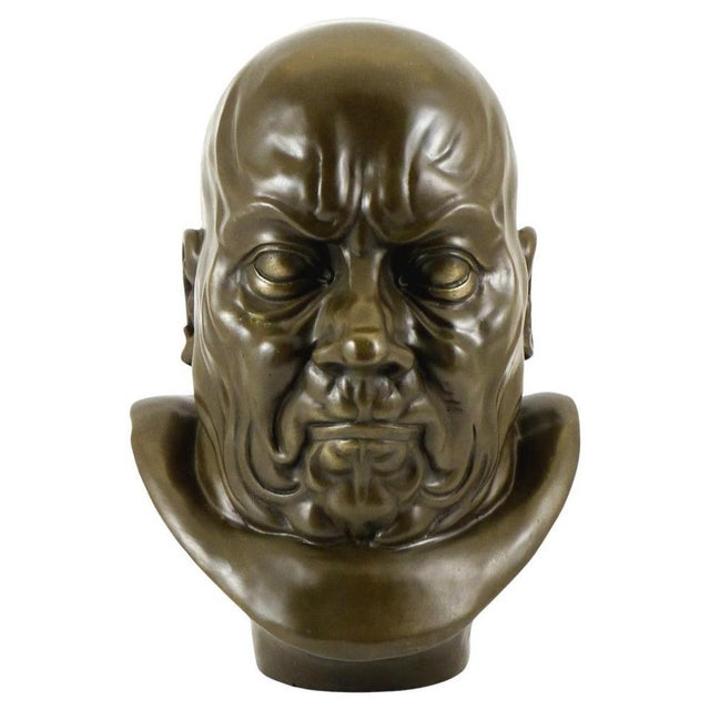 Neoclassical Style Bust, 18th Century, Bronze For Sale - Image 9 of 9