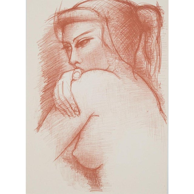 Antoniucci Volti, Nu au regard mystérieux (Nude), Lithograph For Sale - Image 6 of 6