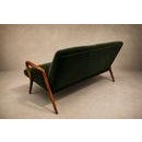 Forest Green Giuseppe Scapinelli Sculptural Sofa in Solid Caviúna & Deep Evergreen Italian Mohair Velvet, Brazil, 1950s For Sale - Image 8 of 18
