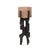 Brown Cade Architectural Pillar Candle Holder- Short For Sale - Image 8 of 11