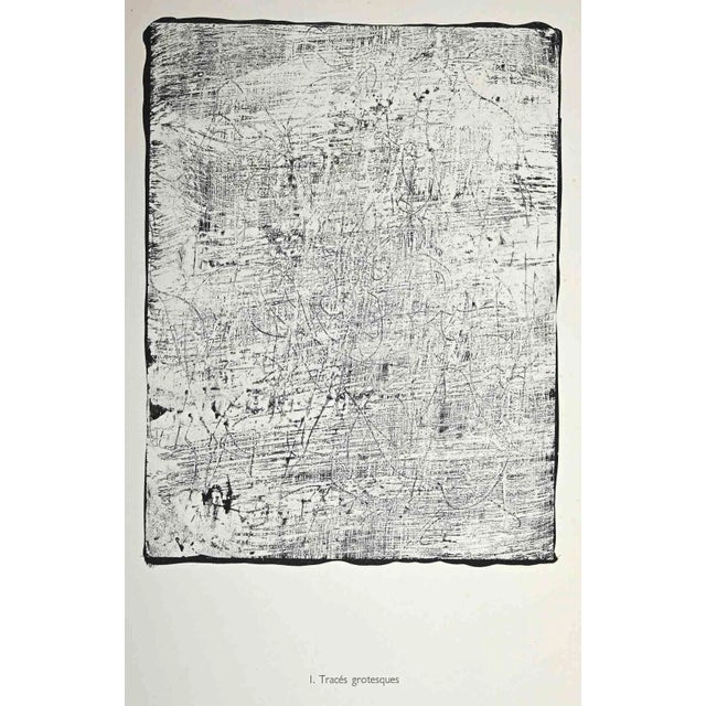 Jean Dubuffet, Traces Grotesques, Original Lithograph, 1959 For Sale