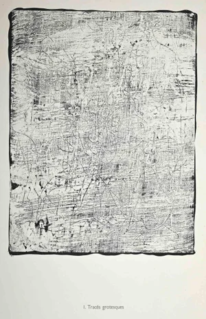 Jean Dubuffet, Traces Grotesques, Original Lithograph, 1959