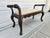 Late 20th Century Beige Window Bench With Carved Apron and Barley Twist Side Rails For Sale - Image 5 of 12