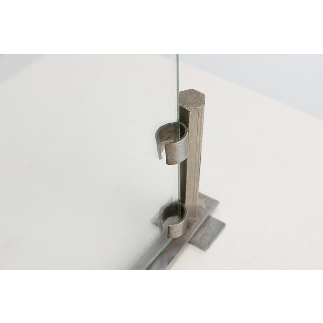 Modern Chrome-Steel and Glass Photo Frame Stand, 1920 For Sale - Image 9 of 11