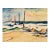 1960 Arthur Sembler Virginia Beach Jetty Watercolor For Sale