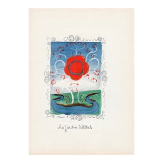 1939 Andre Derain Lithograph Au Jardin D’Allah Verve For Sale