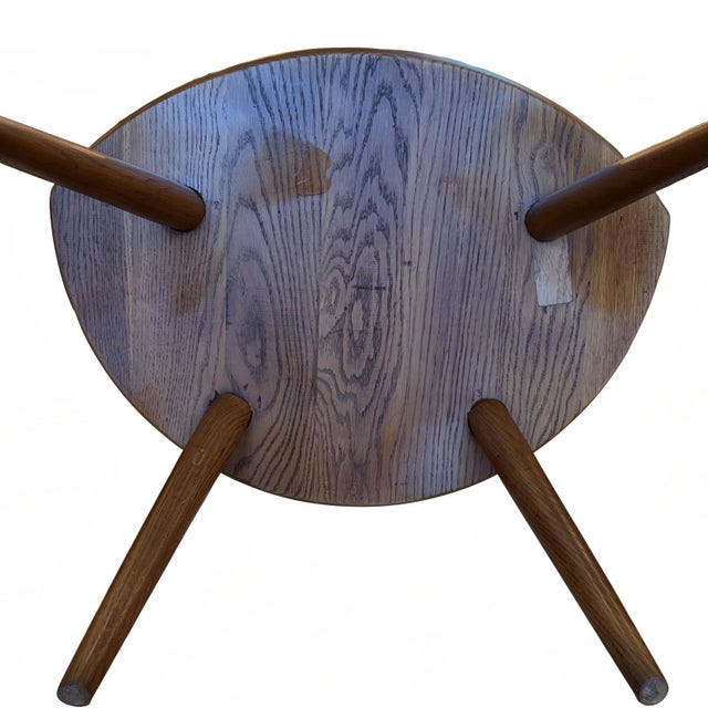 1950s Scandinavian Modern Yngve Ekstrom Oak Arka Lounge Chair, Sweden For Sale - Image 11 of 15