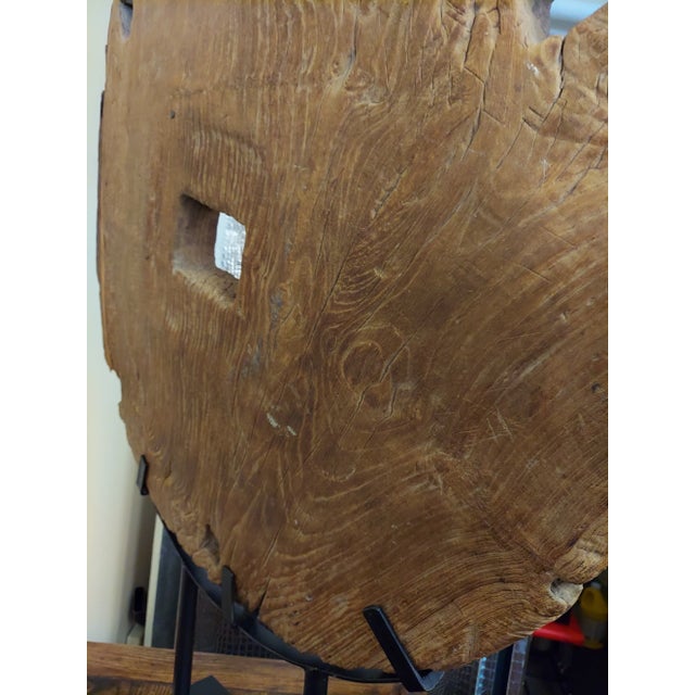 Antique 18th Century Chinese Oxcart Wagon Wheel For Sale - Image 9 of 10