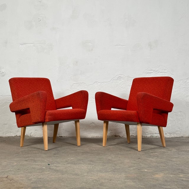 Czechoslovakian Armchairs, 1960s, Set of 2 For Sale - Image 9 of 16