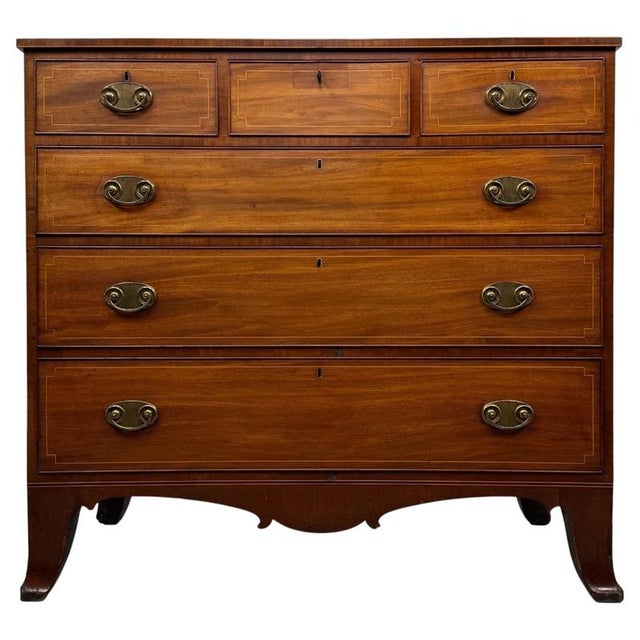Antique Late Georgian Mahogany Chest of Drawers, 1790 For Sale - Image 12 of 12