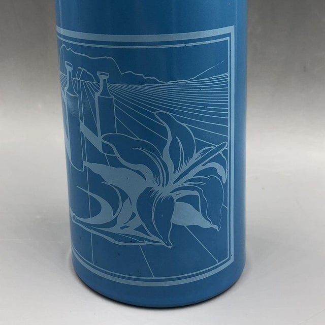 1970s Blue Glass Bottle No 2 by Salvador Dali for Rosso Antico, Italy, 1970s For Sale - Image 5 of 13
