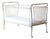 Vintage Childrens Bed in Tubular Steel, Rattan and Mesh, 1960s For Sale