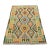 Kilim Rug 4'3'' X 5'9'' Multicolor Wool Handwoven Oriental Carpet For Sale