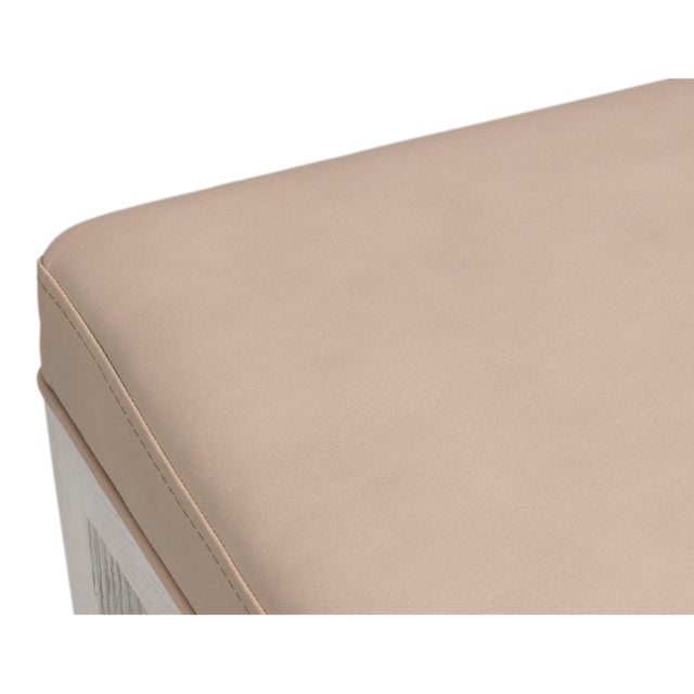 Keyhole Back Leather Dining Chairs, Set of 2 For Sale - Image 11 of 12