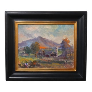 Robert Miller Oil Painting on Canvas of Mountain For Sale