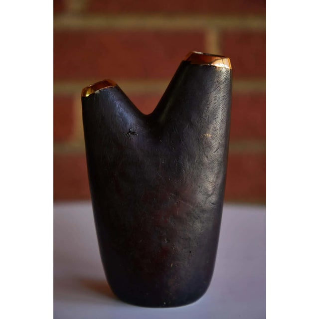 Brown Carl Auböck Model #3794-2 'Aorta' Brass Vase For Sale - Image 8 of 11
