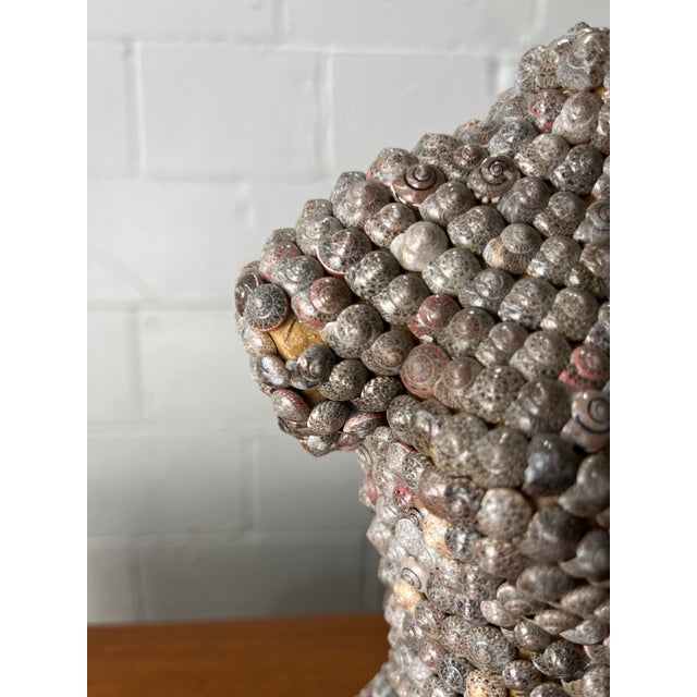Vintage Shell-Encrusted Nude Torso Sculpture, Mid-Century Modern For Sale - Image 11 of 11