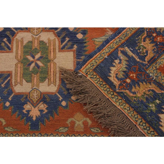 Textile 1960s Tribal Soumakh Wool Rug - 6'7" X 9'2" For Sale - Image 7 of 9