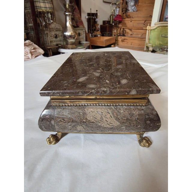 Stone Box With Paw Feet For Sale - Image 9 of 10