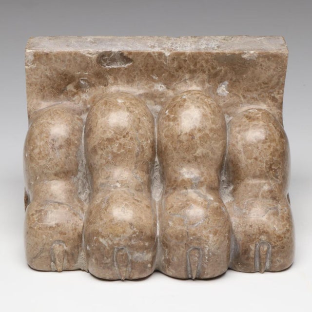 19th Century Antique 19th Century Italian Grand Tour Carved Marble Lion Paw For Sale - Image 5 of 9