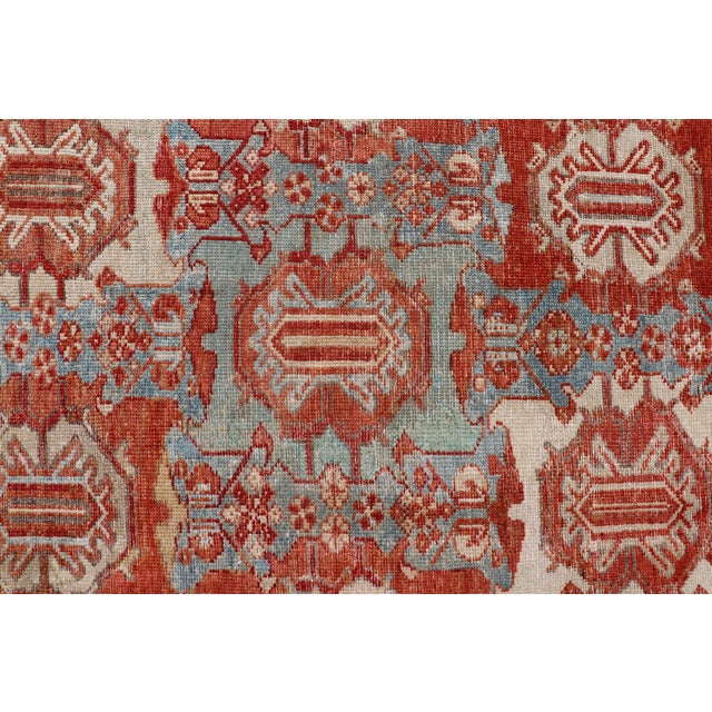 Large Scale Antique Persian Hamedan Rug With Colorful Tribal Design 11'7 X 14'4 For Sale - Image 11 of 16