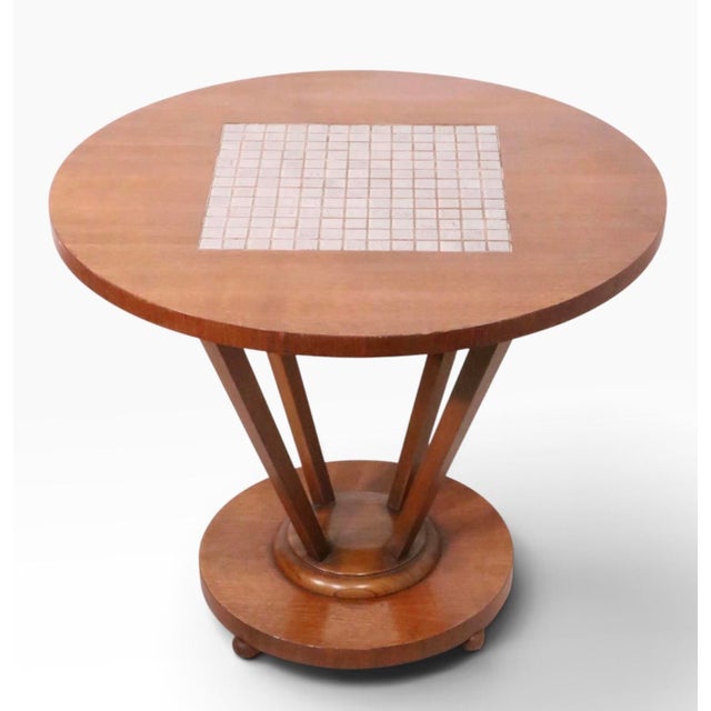 Brown Mid Century Lane Furniture Monte Carlo Series Tile Top End Table C. 1960's For Sale - Image 8 of 8