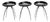 Magis Lyra Stools by Sigurdur Thorsteinson, 1990s, Set of 3 For Sale
