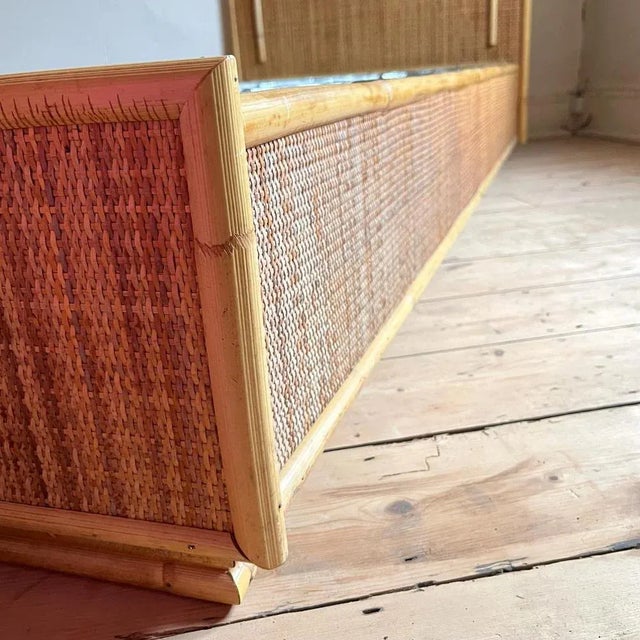 Vintage Italian Single Bed Frame with Header For Sale - Image 4 of 13