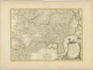 Map of Present-Day Mongolia, Northeast China and Korea, 1771