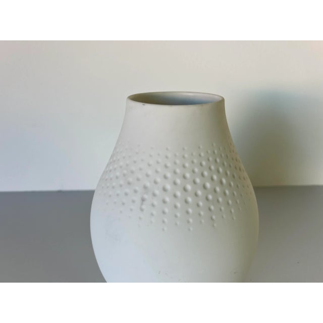 White Vintage Villeroy & Boch White Porcelain Vase For Sale - Image 8 of 9