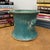 Ceramic Green and Teal Glazed Planter with Drum Style Form For Sale - Image 7 of 10