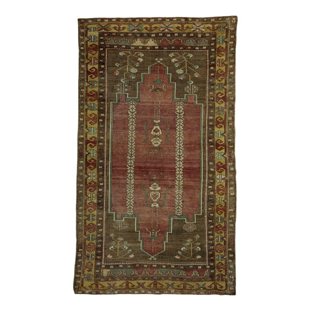 Turkish Vintage Rug 4'7" x 8'2" #20832 For Sale