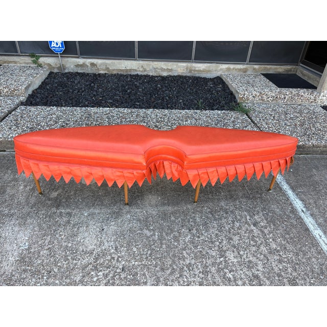 Wood Long Mid-Century William Haines Arrowhead Bench For Sale - Image 7 of 13