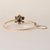 Victorian Late 19th Century Victorian 1.20 Carats Old Mine Cut Diamond Floral Bangle 14k Gold and Silver For Sale - Image 3 of 4