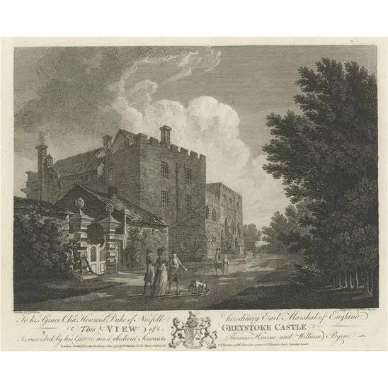 Greystoke Castle, 1778, Paper For Sale