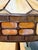 Antique Duffner & Kimberly Leaded Glass Table Lamp, Geometric Banded Shade For Sale In Philadelphia - Image 6 of 11