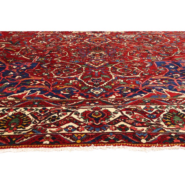 Antique Persian Bakhtiari Rug, 14'06 X 23'00 For Sale - Image 4 of 10
