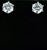 1.0 Carat Diamond Solitaire Stud Earrings 6 Prongs Screw Back 18 Kt White Gold For Sale - Image 10 of 18