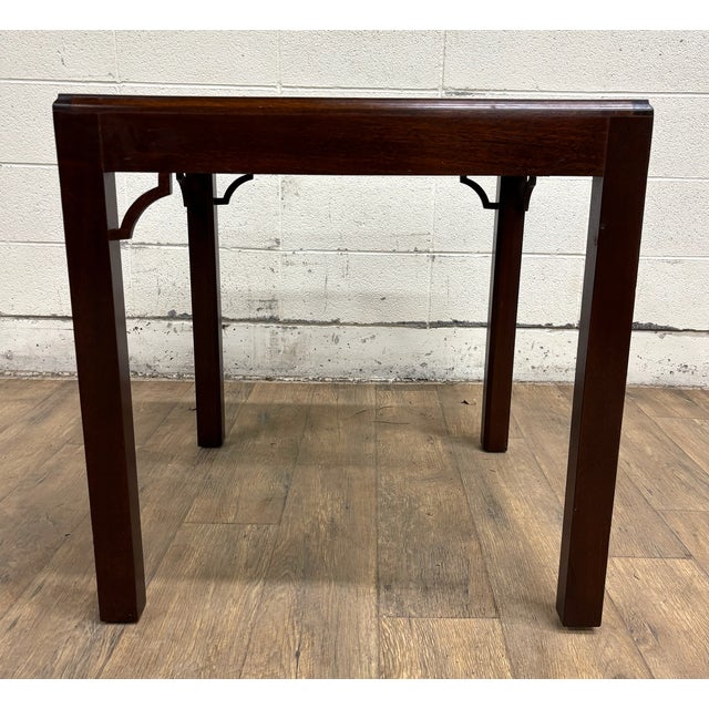 Vintage Qing or Ming Dynasty Style Chinoiserie Style Square Coffee Table For Sale - Image 9 of 10