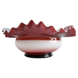 Bohemia Glass Bowl, 1960s For Sale