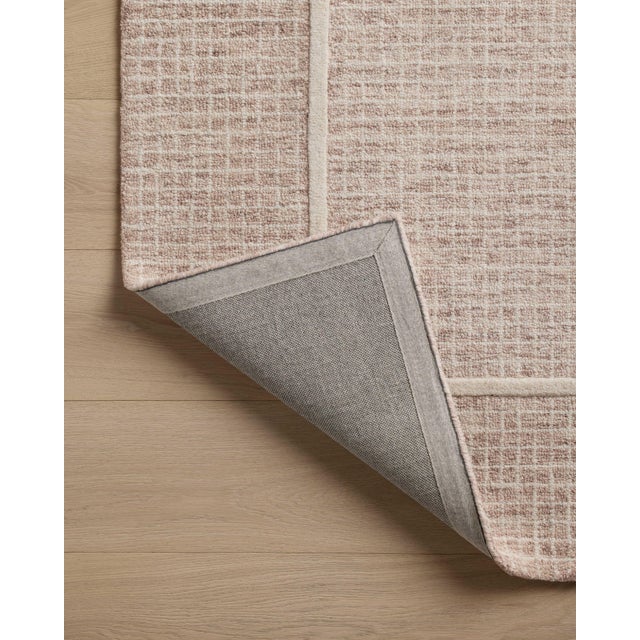 Chris Loves Julia x Loloi Briggs Blush / Ivory 18" x 18" Sample Rug For Sale In Dallas - Image 6 of 6