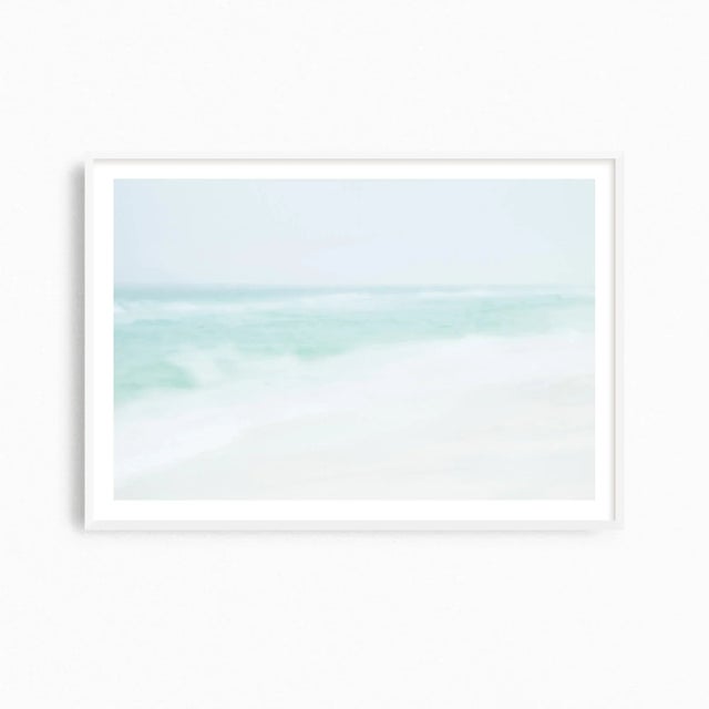 This large beach photography print is a beautiful piece of minimalist coastal art that captures the roar of the wind and...